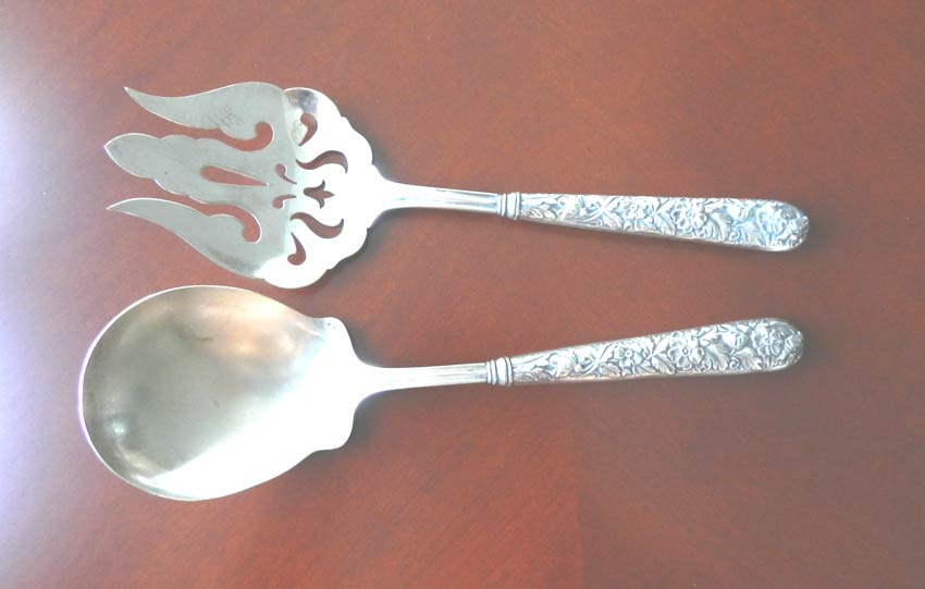   Sterling Handle Floral Repousse