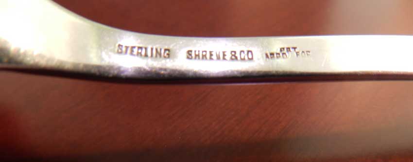 Sterling Silver   21 i NAPOLEONIC, Shreve & Co
